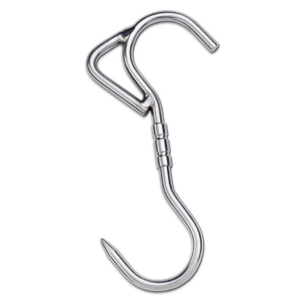 LANDIG stainless steel swivel S-hook with eyelet | pack of 10