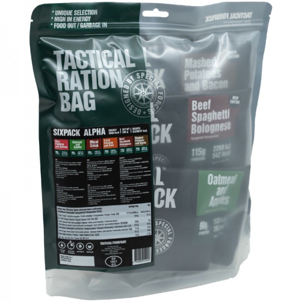 Tactical Foodpack Outdoor Nahrung Sixpack Alpha