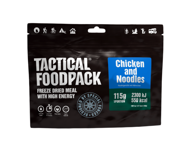 Tactical Foodpack Outdoor Nahrung Hühnchen und Nudeln