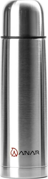 ANAR Edelstahl-Thermosflasche PRO 0,5L silber