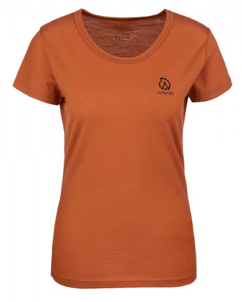 Anar Damen Merinowolle-T-Shirt Galda orange